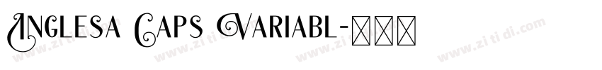 Inglesa Caps Variabl字体转换